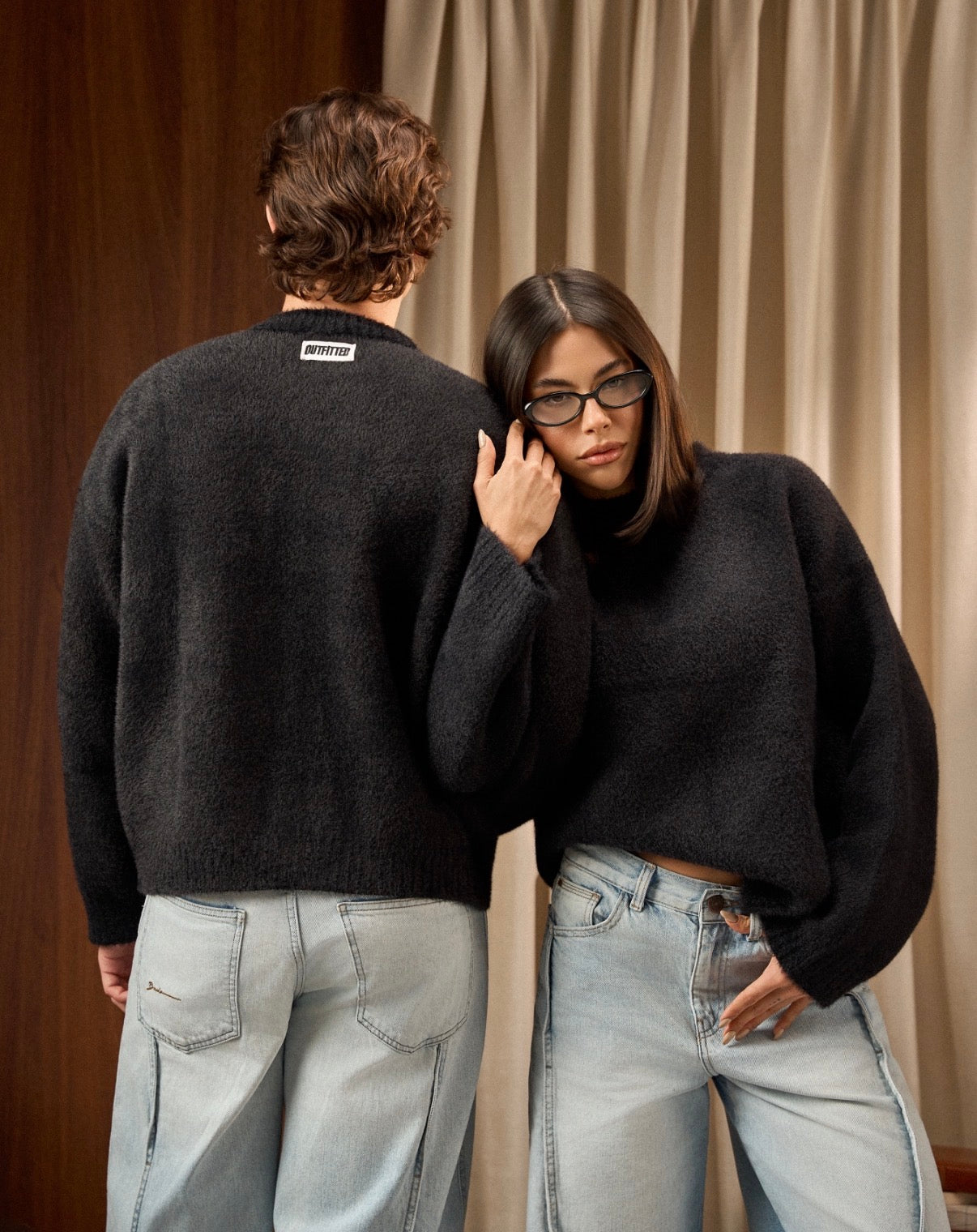 MOHAIR SWEATER IN BLACK