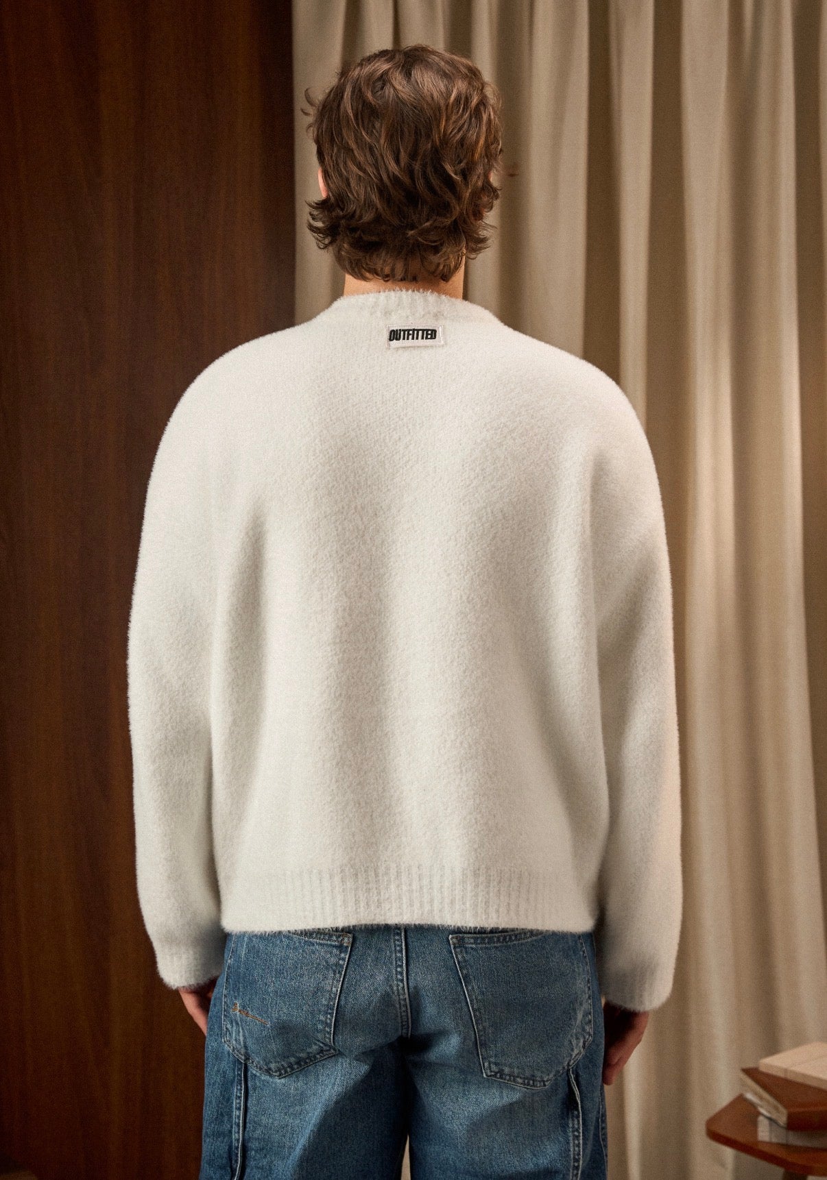 MOHAIR SWEATER IN WHITE